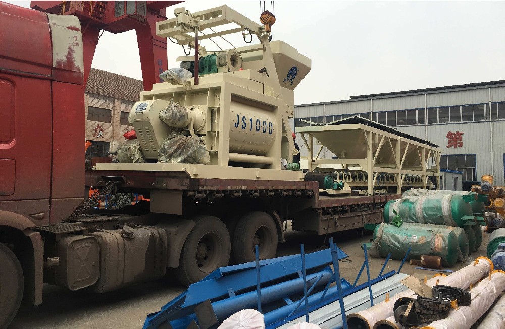 润德机械发往湖北的HZS90混凝土搅拌站现场